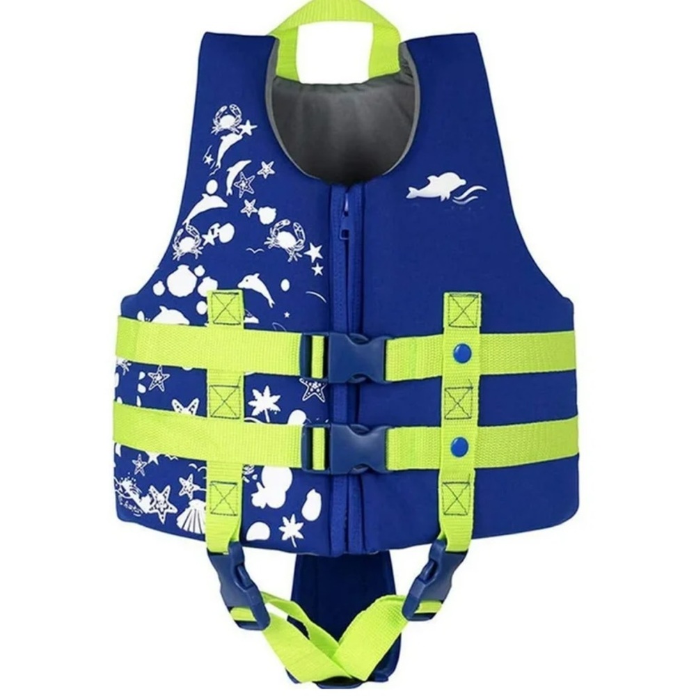 Blue and Yellow Kids Swim Vest Sz L price firm!